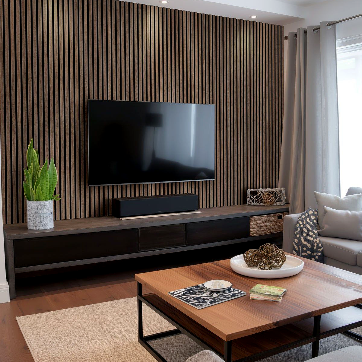 Akupanel Walnussholz 300x60 cm