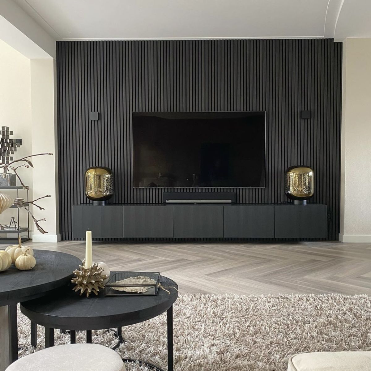 Akupanel Black Oak Wood 300x60 cm