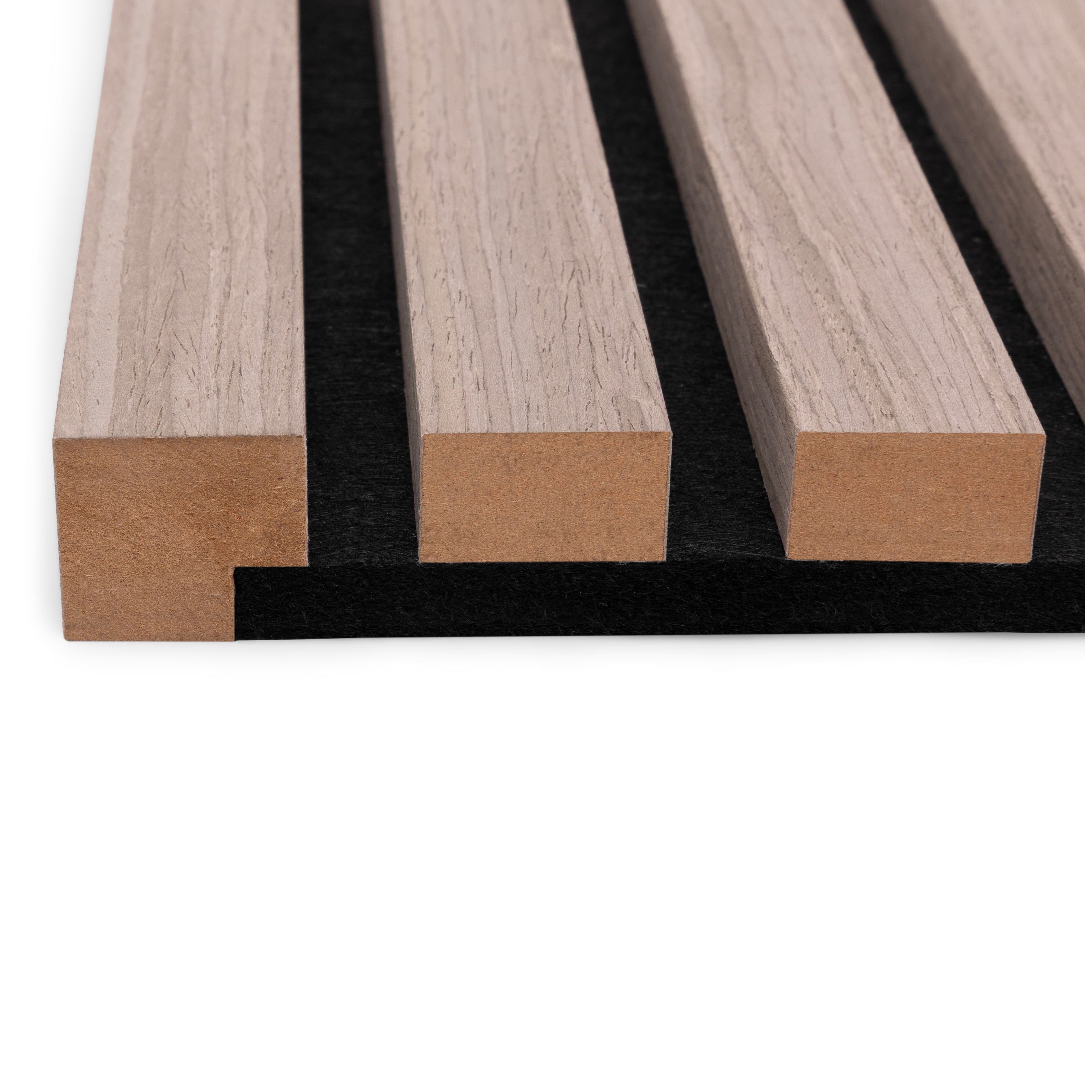 AkuPanel End Lath Grey Walnut Wood 300cm