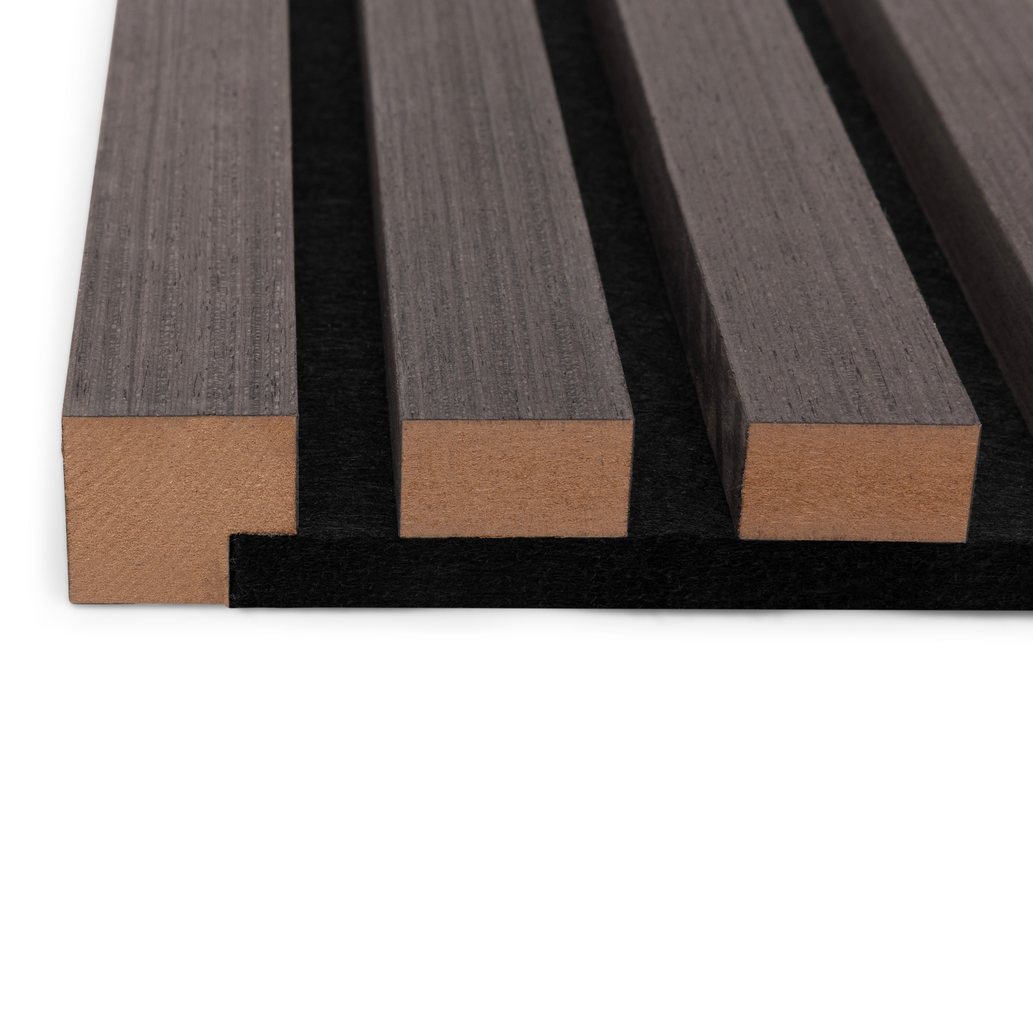 AkuPanel End Strip Black Oak Wood 300cm